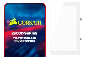 Corsair 2500D Series Tempered Glass Conversion Kit - White